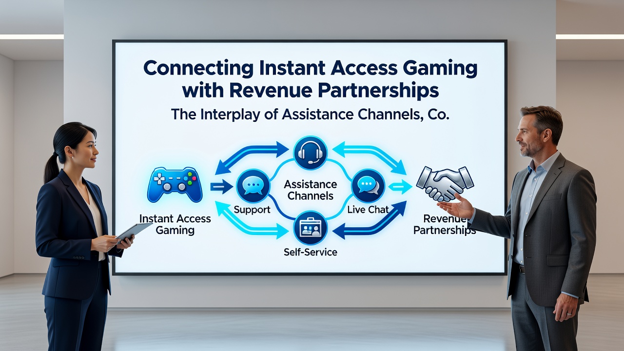 Diagram depicting assistance channels linking contractual rules with promotional tools in VIP poker programs