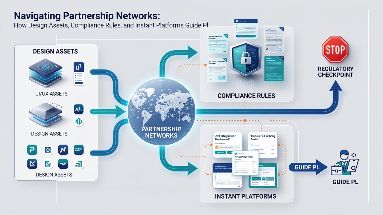 Diagram showing instant platforms linking compliance rules with premium poker table access in affiliate networks