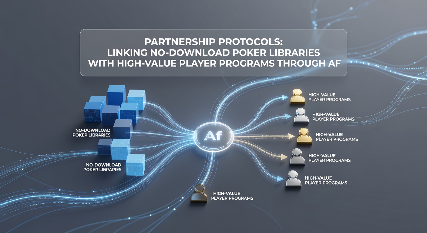 Illustration of affiliate managers coordinating between poker platforms and VIP program administrators